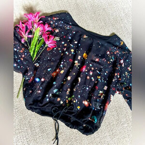 Princess Vera Wang Galaxy Print Blouse - Small